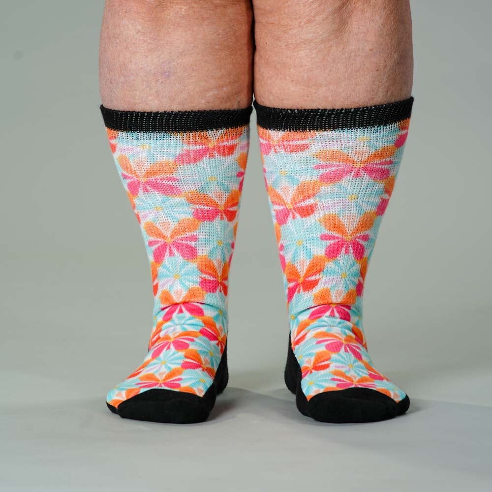 Viasox Groovy Blooms EasyStretch Socks showcase image