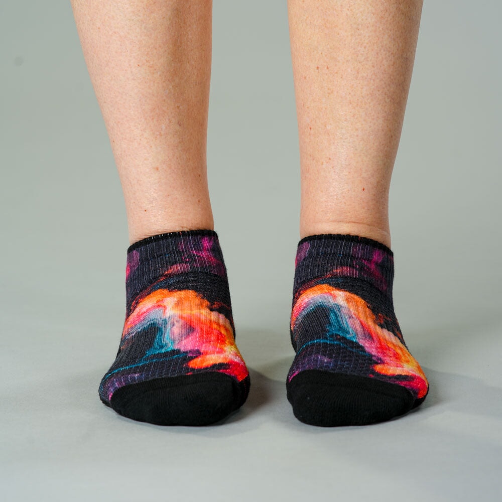 Viasox Magic Marble Ankle Compression Socks 5-Pack Bundle pair displayed