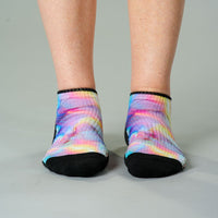 Viasox Magic Marble Ankle Compression Socks 5-Pack Bundle stretched display