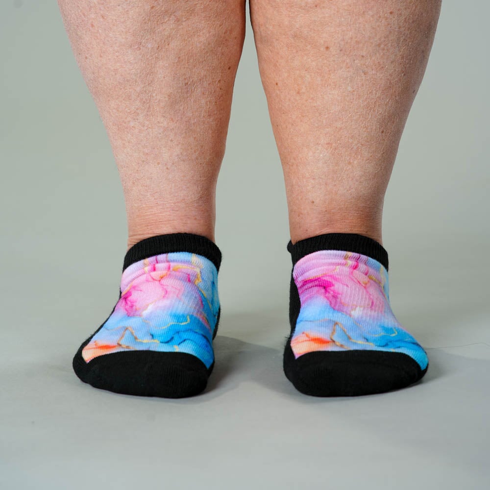 Viasox Magic Marble Ankle Socks 5-Pack Bundle pair displayed