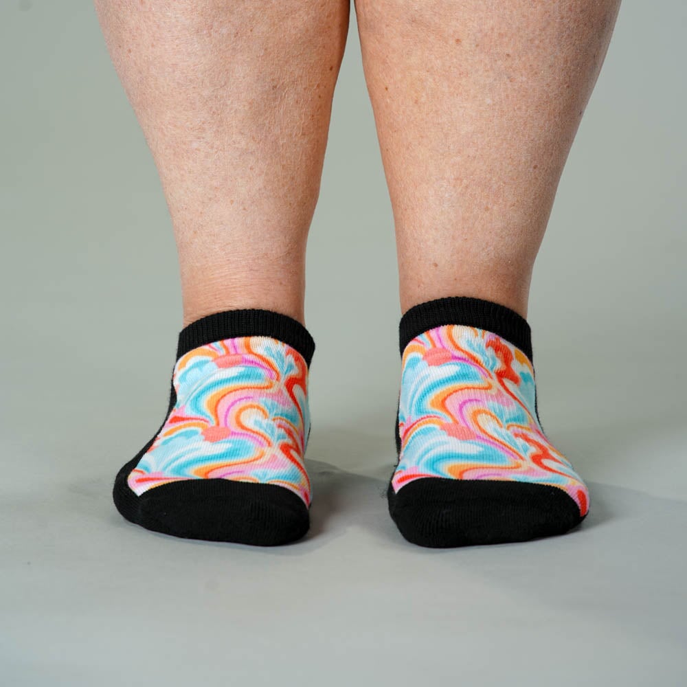 Viasox Spring Swirls  Ankle Socks side view