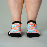 Viasox Spring Swirls  Ankle Socks side view