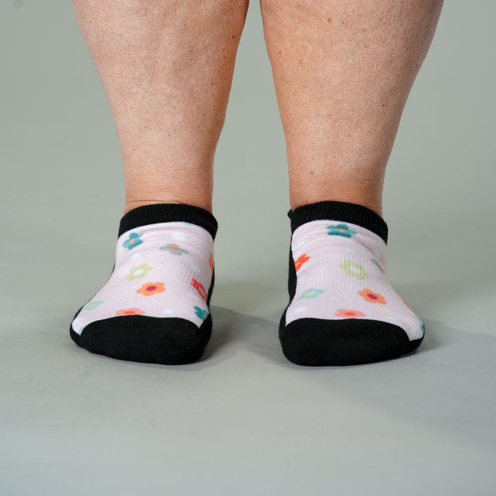 Viasox Daisy Dots Ankle Socks side view