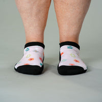 Viasox Daisy Dots Ankle Socks side view