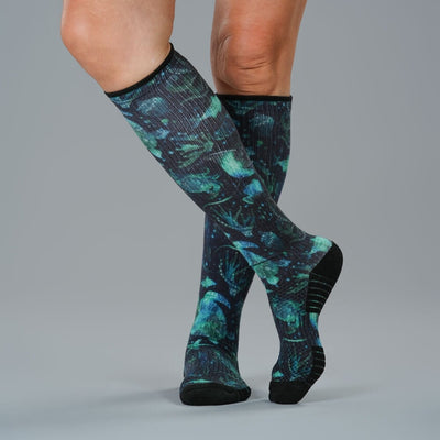 Mandala Ocean Compression Socks