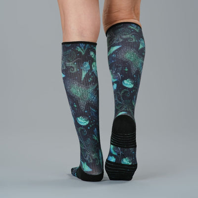 Mandala Ocean Compression Socks