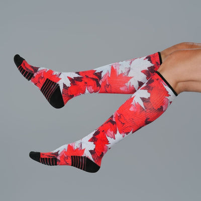 Maple Leaves Compression Socks