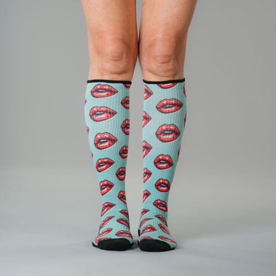 Vintage Kiss Compression Socks