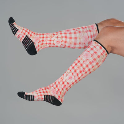 Cottage Rose Compression Socks