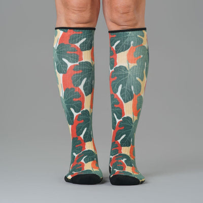Jungle Leaves Compression Socks
