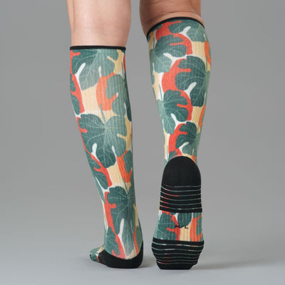 Jungle Leaves Compression Socks