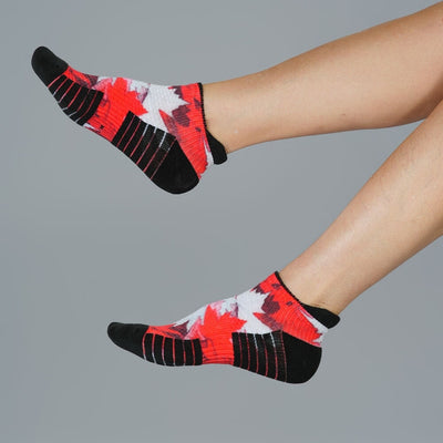 Maple Leaves Ankle Compression Socks