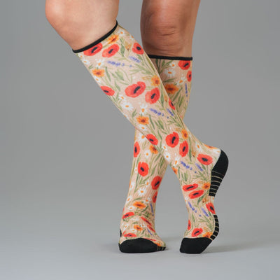 Poppy Summer Compression Socks