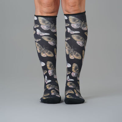 Midnight Moths Compression Socks