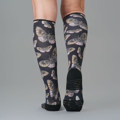 Midnight Moths Compression Socks