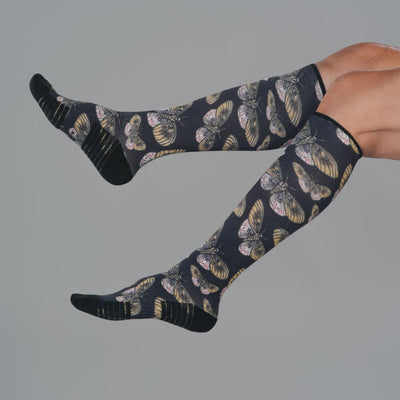 Midnight Moths Compression Socks
