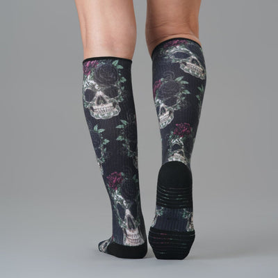 Skulls and Roses Compression Socks