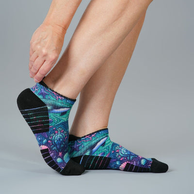 Iridescent Sealife Ankle Compression Socks