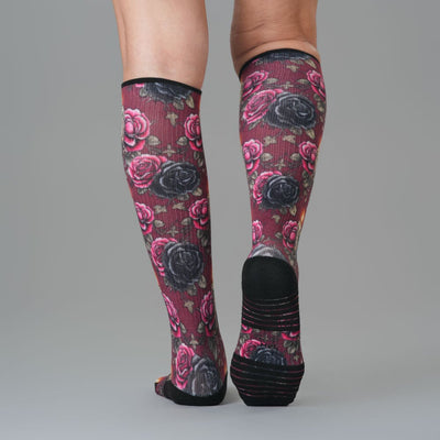 Gothic Rose Compression Socks