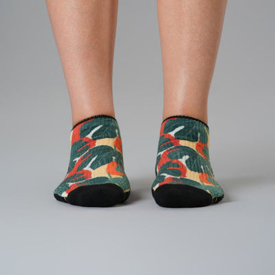 Jungle Leaves Ankle Compression Socks