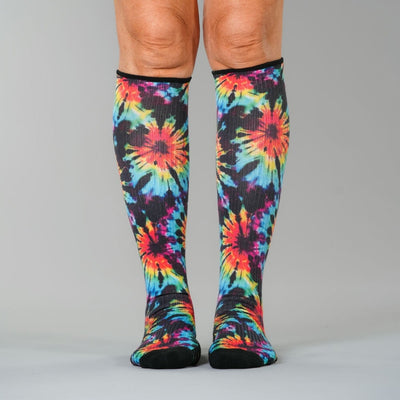 Rainbow Dye Compression Socks