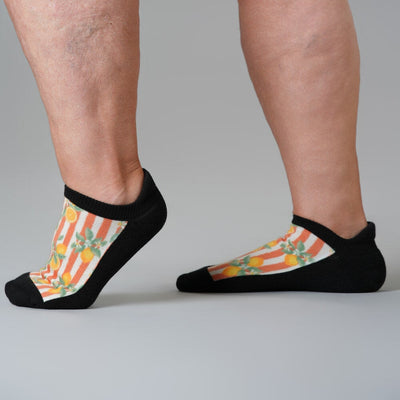 Lemon Stripes Ankle Socks