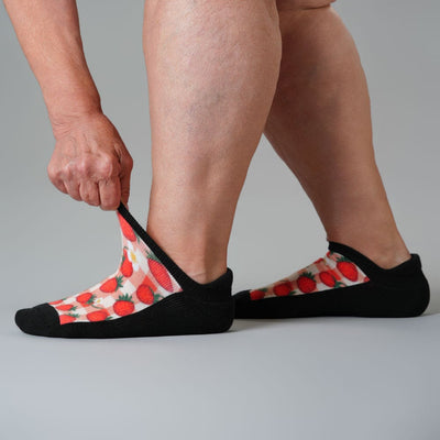 Strawberry Patch Ankle Socks