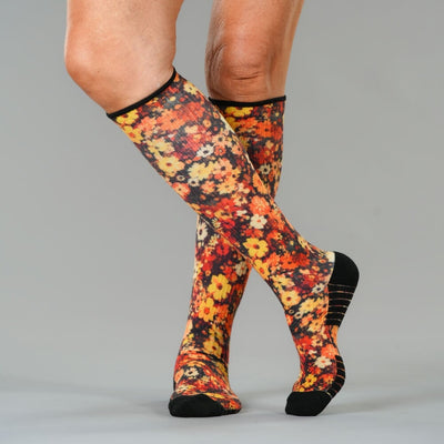 Amber Blooms Compression Socks