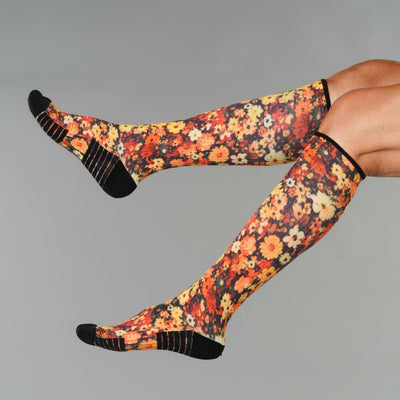 Amber Blooms Compression Socks