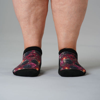Gothic Rose Ankle Socks