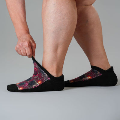Gothic Rose Ankle Socks