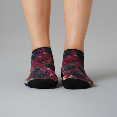 Gothic Rose Ankle Compression Socks