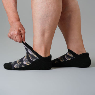 Midnight Moths Ankle Socks
