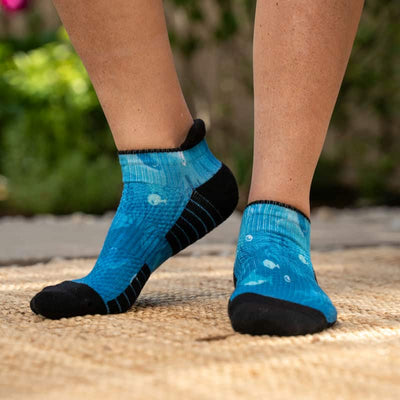 Viasox Deep Sea Ankle Compression Socks side view