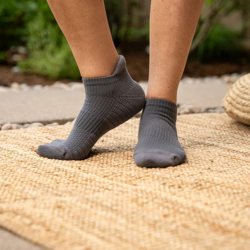 Ankle Compression Socks - Gray | Viasox Provides Comfort & Support