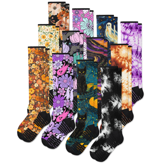 All New Patterns Compression Socks Bundle 12-Pack