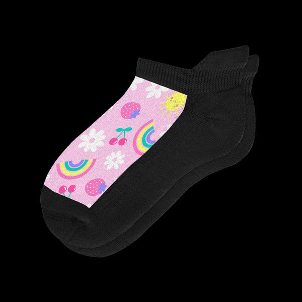 Sunshine & Rainbow Ankle Diabetic Socks