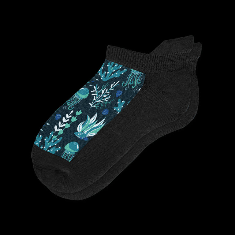 Jellyfish Blues Ankle Diabetic Socks