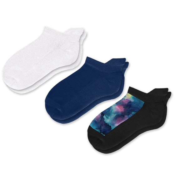 Viasox Frozen North Ankle Socks Bundle 3-Pack front view