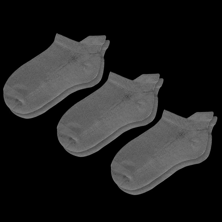 Gray Ankle Diabetic Socks Bundle 3-Pack