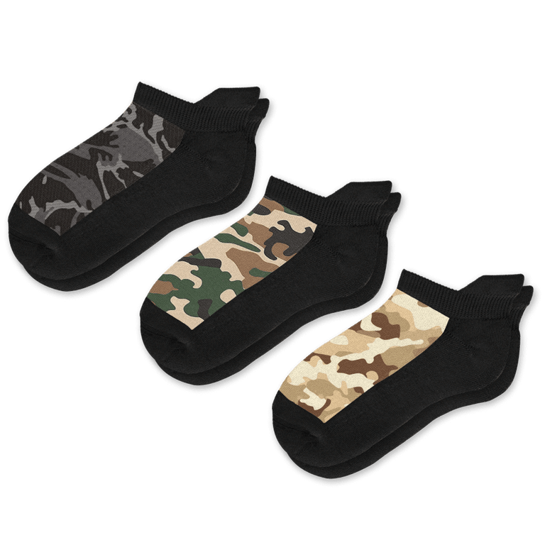 Army Ankle Socks 3-Pack Bundle Flat View - Viasox