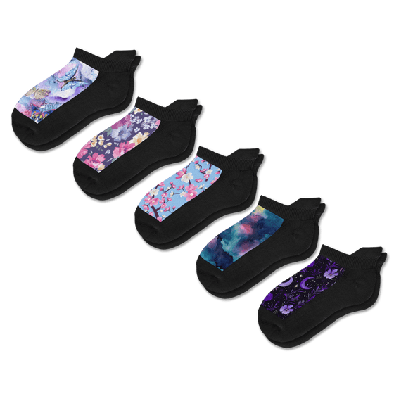 Viasox Night Nature Ankle Socks Bundle 5-Pack front view