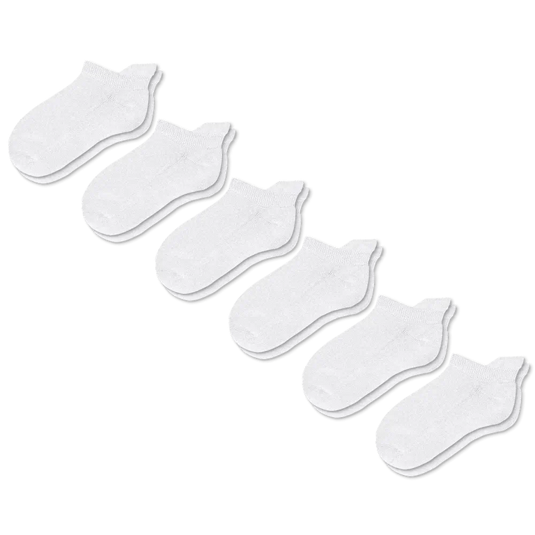 White Ankle Socks Bundle 6-Pack