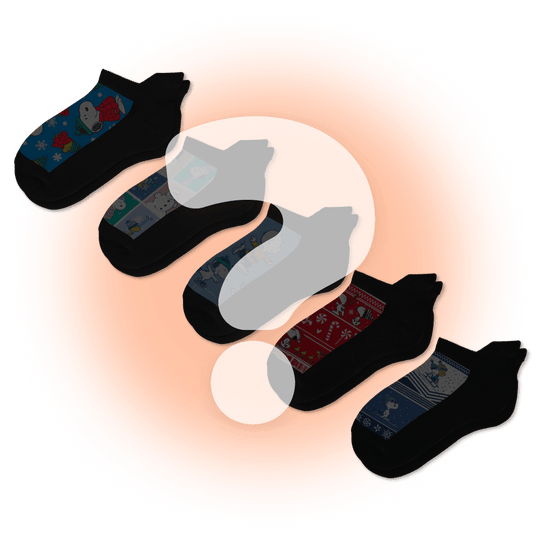 Peanuts Mystery Ankle Socks Bundle 5-Pack