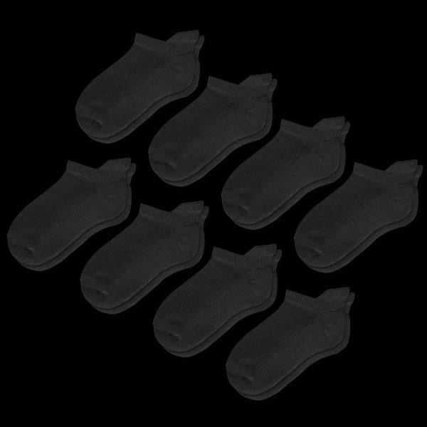 Black Ankle Socks Bundle 8-Pack