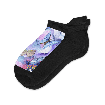 Viasox Butterfly Ankle Socks front view