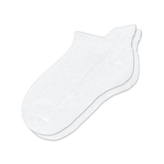 Viasox White Ankle Socks front view
