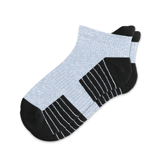 Heather Blue Ankle Compression Socks