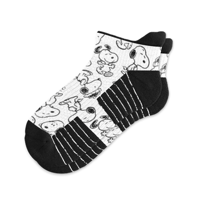 Viasox Snoopy Sox Ankle Compression Socks front view