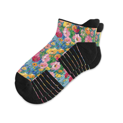 Viasox Wildflower Ankle Compression Socks front view
